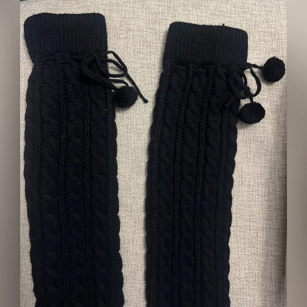 Black Knit leg warmer - Picture 2 of 2